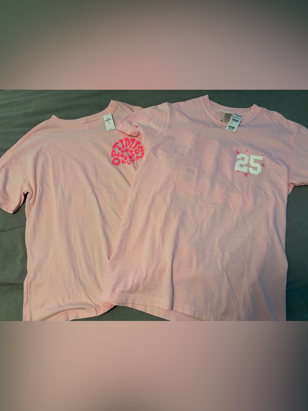 Two Pink Tops NWT fit like Adult S